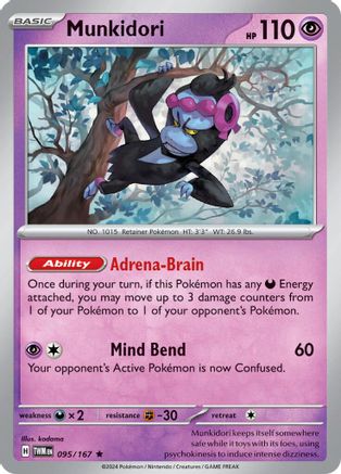 Munkidori 095 - Holofoil SV06 Twilight Masquerade - Rare