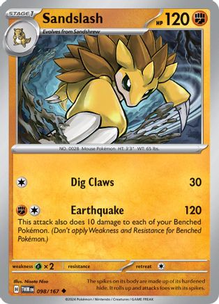 Sandslash 098 SV06 Twilight Masquerade - Uncommon