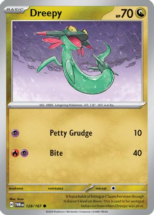 Dreepy 128 - Reverse Holofoil SV06 Twilight Masquerade - Common