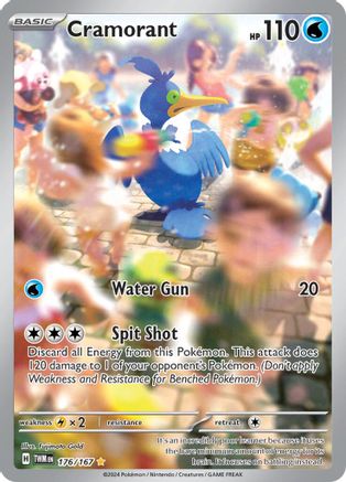 Cramorant 176/167 - Holofoil SV06 Twilight Masquerade - Illustration Rare