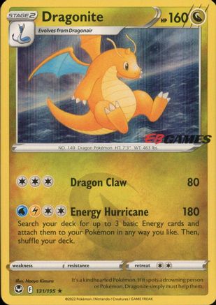 Dragonite (EB Games Exclusive) 131/195 - Holofoil Miscellaneous Cards & Products - Promo