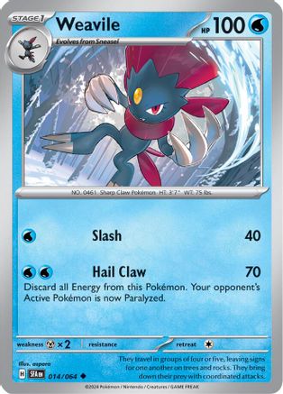 Weavile 014 SV Shrouded Fable - Uncommon