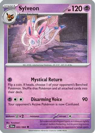 Sylveon 022 - Reverse Holofoil SV Shrouded Fable - Uncommon