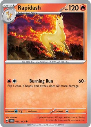 Rapidash 020 SV07 Stellar Crown - Uncommon