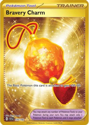 Bravery Charm 175 - Holofoil SV07 Stellar Crown - Hyper Rare