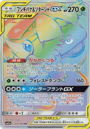 Venusaur & Snivy GX - 074/064 (074/064) - SM11a Remix Bout Holofoil