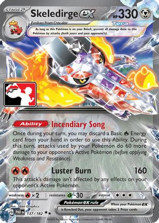 Skeledirge ex 137 - Holofoil Prize Pack Series Cards - Double Rare