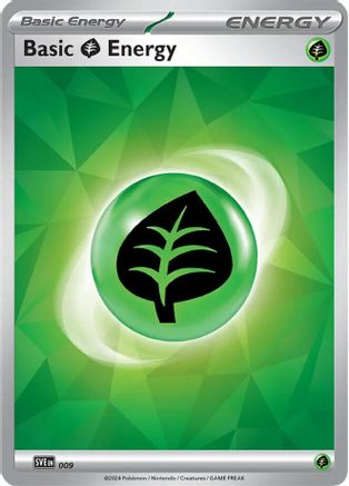 Basic Grass Energy 009 - Holofoil SVE Scarlet & Violet Energies - Common