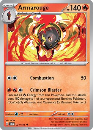 Armarouge 034 SV08 Surging Sparks - Uncommon
