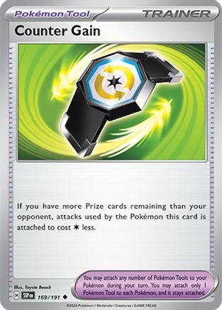 Counter Gain 169 SV08 Surging Sparks - Uncommon