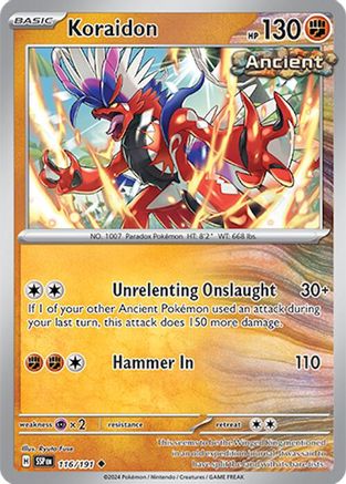 Koraidon 116 SV08 Surging Sparks - Uncommon