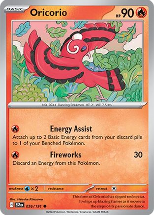 Oricorio 026/191 SV08 Surging Sparks - Common