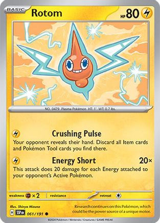 Rotom 061 SV08 Surging Sparks - Common