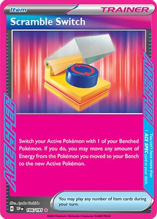 Scramble Switch 186 - Holofoil SV08 Surging Sparks - ACE SPEC Rare