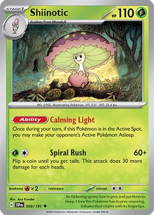 Shiinotic 009/191 SV08 Surging Sparks - Uncommon