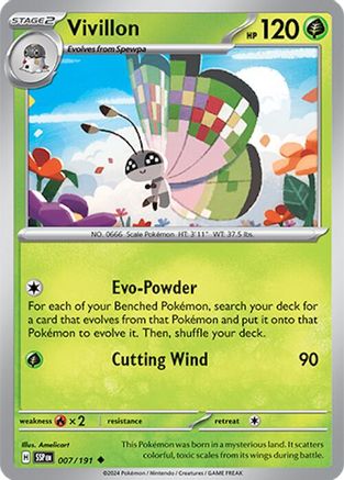 Vivillon 007/191 SV08 Surging Sparks - Uncommon