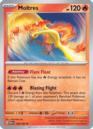 Moltres 146/165 Deck Exclusives - Rare