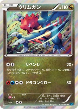 Druddigon (056/080) - XY2 Wild Blaze 1st Edition Holofoil
