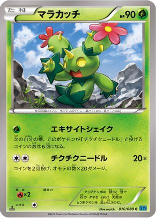 Maractus (010/080) - XY2 Wild Blaze 1st Edition