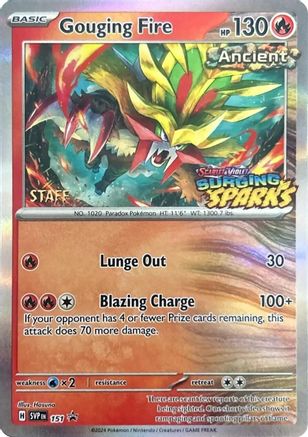 Gouging Fire (Staff) 151 - Holofoil SV Scarlet & Violet Promo Cards - Promo