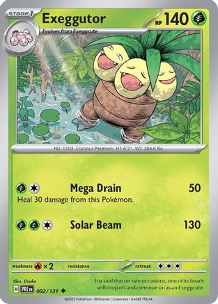 Exeggutor 002 SV Prismatic Evolutions - Uncommon