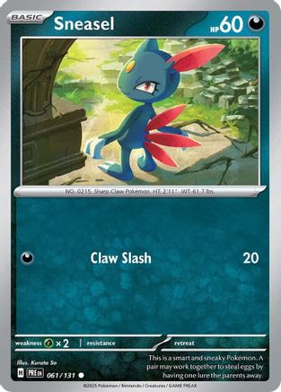 Sneasel 061 SV Prismatic Evolutions - Common