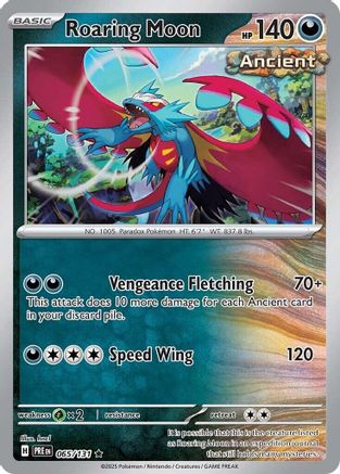 Roaring Moon 065 - Reverse Holofoil SV Prismatic Evolutions - Rare