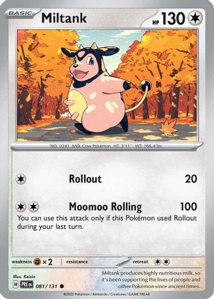 Miltank 081 - Reverse Holofoil SV Prismatic Evolutions - Common