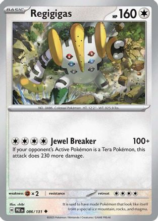 Regigigas 086 - Reverse Holofoil SV Prismatic Evolutions - Uncommon