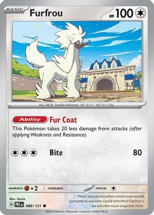 Furfrou 088 SV Prismatic Evolutions - Common