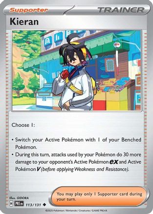 Kieran 113/131 SV Prismatic Evolutions - Uncommon