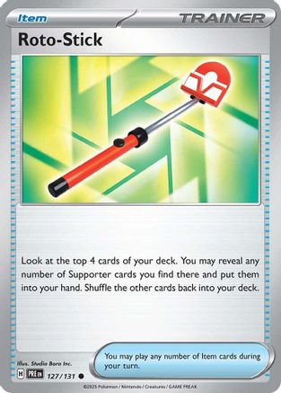 Roto-Stick 127 - Reverse Holofoil SV Prismatic Evolutions - Common