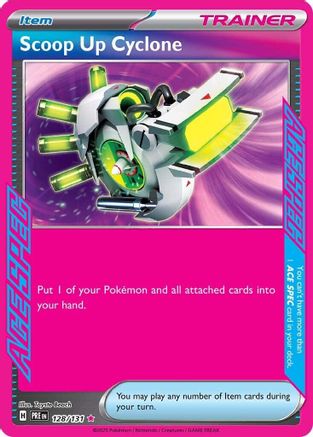 Scoop Up Cyclone 128 - Holofoil SV Prismatic Evolutions - ACE SPEC Rare