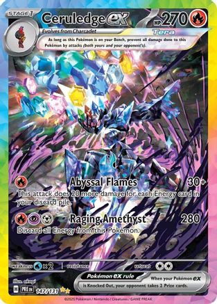 Ceruledge ex 147 - Holofoil SV Prismatic Evolutions - Special Illustration Rare