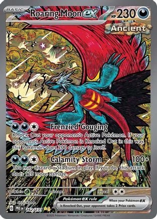 Roaring Moon ex 162 - Holofoil SV Prismatic Evolutions - Special Illustration Rare