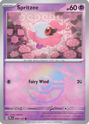 Spritzee (Poke Ball Pattern) 038 - Holofoil SV Prismatic Evolutions - Common
