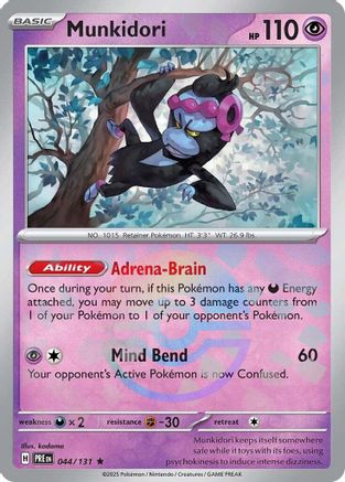 Munkidori (Poke Ball Pattern) 044 - Holofoil SV Prismatic Evolutions - Rare