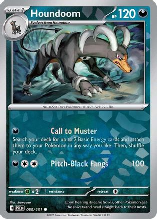 Houndoom (Poke Ball Pattern) 063 - Holofoil SV Prismatic Evolutions - Common