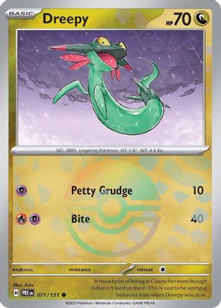 Dreepy (Poke Ball Pattern) 071 - Holofoil SV Prismatic Evolutions - Common