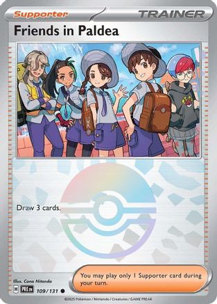Friends in Paldea (Poke Ball Pattern) 109/131 - Holofoil SV Prismatic Evolutions - Common