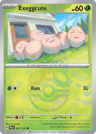 Exeggcute (Master Ball Pattern) 001 - Holofoil SV Prismatic Evolutions - Common