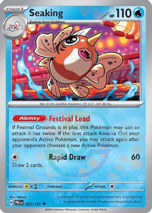 Seaking (Master Ball Pattern) 021 - Holofoil SV Prismatic Evolutions - Uncommon