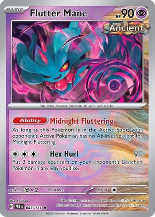 Flutter Mane (Master Ball Pattern) 043 - Holofoil SV Prismatic Evolutions - Rare
