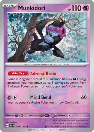 Munkidori (Master Ball Pattern) 044 - Holofoil SV Prismatic Evolutions - Rare