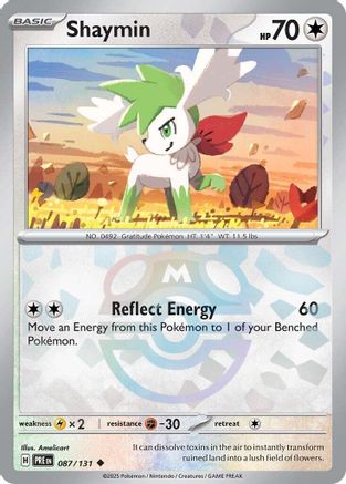 Shaymin (Master Ball Pattern) 087 - Holofoil SV Prismatic Evolutions - Uncommon