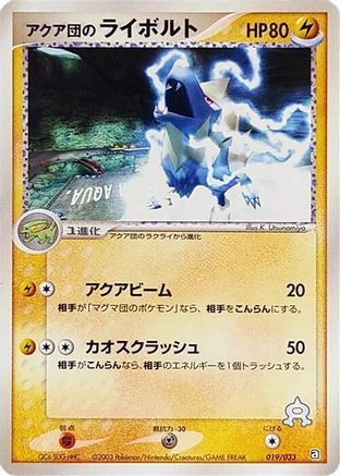 Team Aqua's Manectric (019/033) - Aqua Deck Kit Unlimited