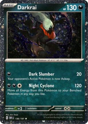 Darkrai (Cosmos Holo) 136 - Holofoil Miscellaneous Cards & Products - Rare