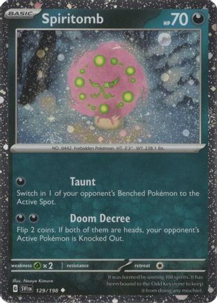 Spiritomb (Cosmos Holo) 129/198 - Holofoil Miscellaneous Cards & Products - Uncommon