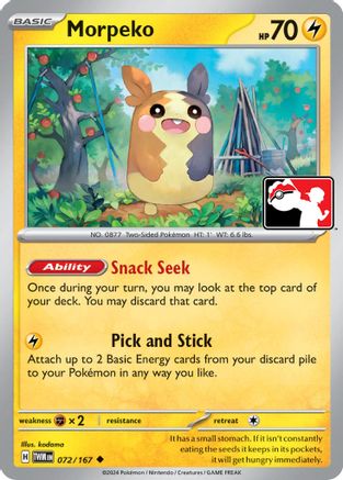 Morpeko 072 Prize Pack Series Cards - Uncommon