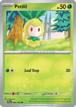 Petilil 006 - Reverse Holofoil SV09 Journey Together - Common
